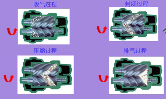 螺杆空压机工作原理及结构图